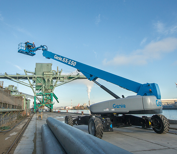150 ft telescoping boom lift rental genie sx150