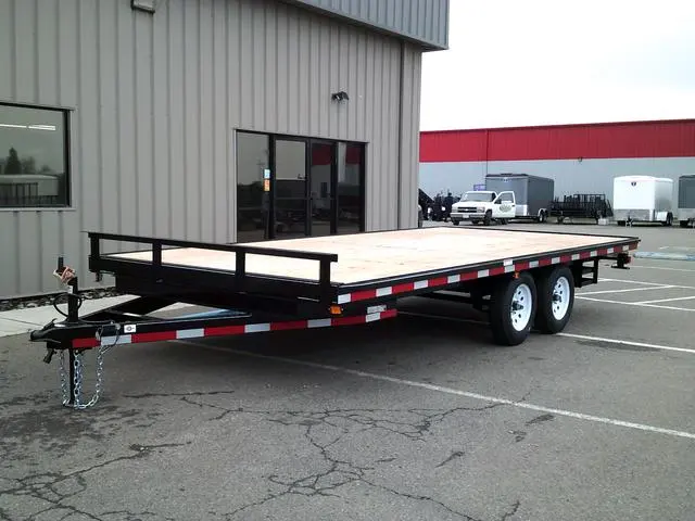 18ft deck over flatbed trailer rental