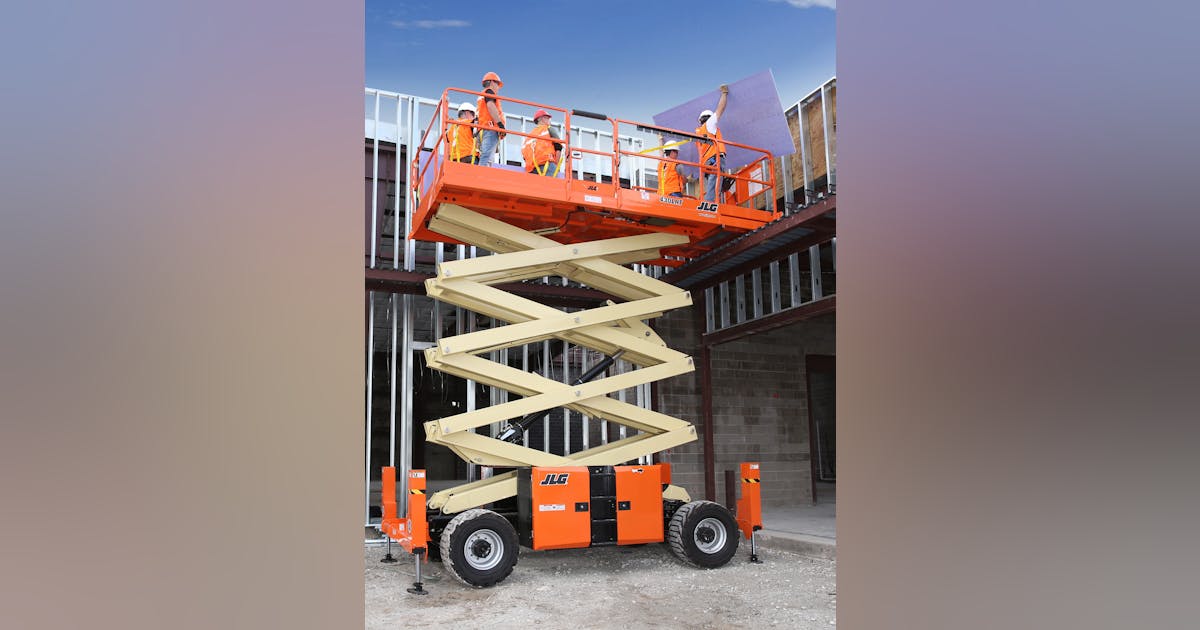 40ft rough terrain scissor lift for rent jlg 430lrt