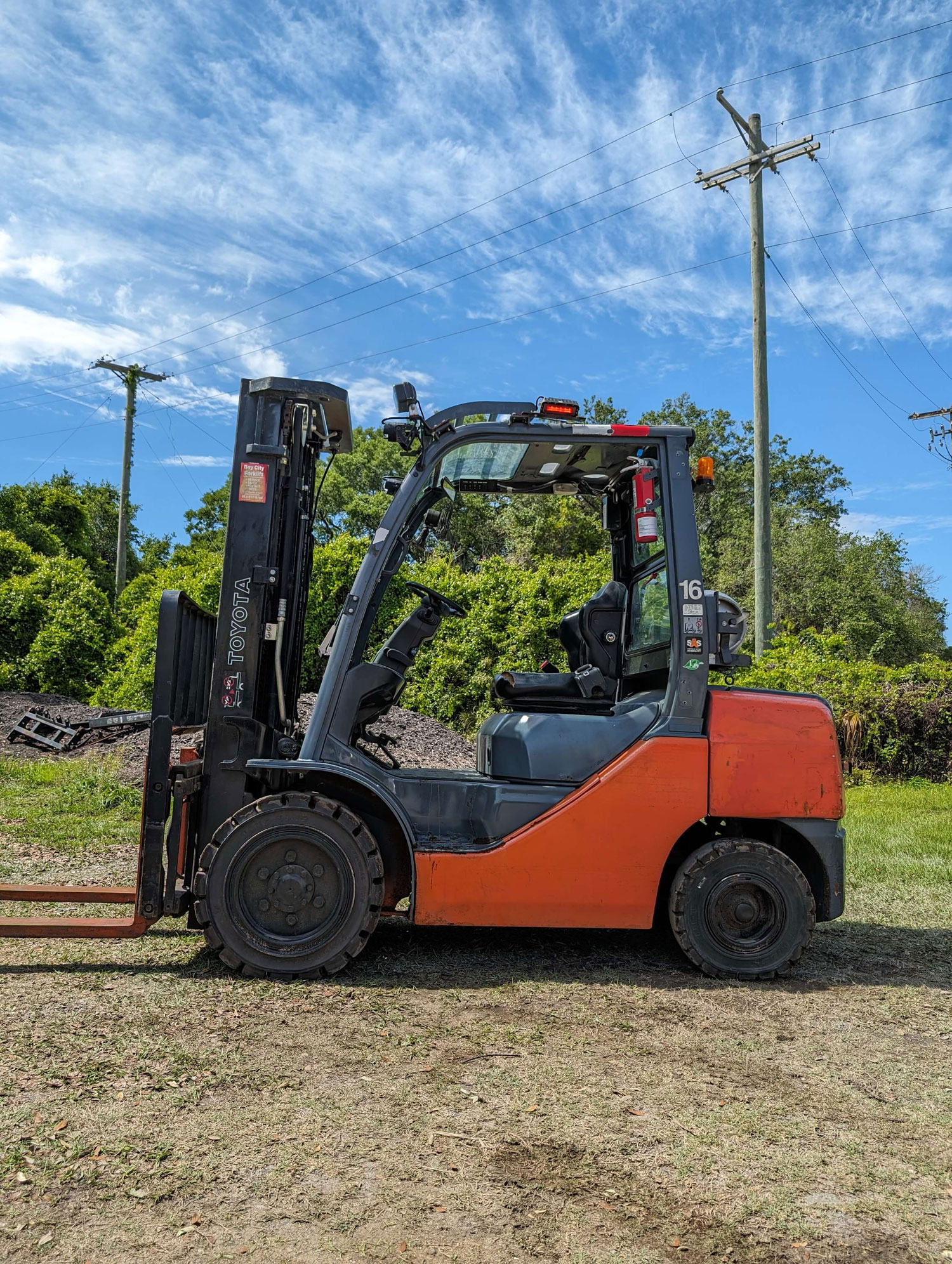 6k 6000 lb forlift rental toyota 8fgu30
