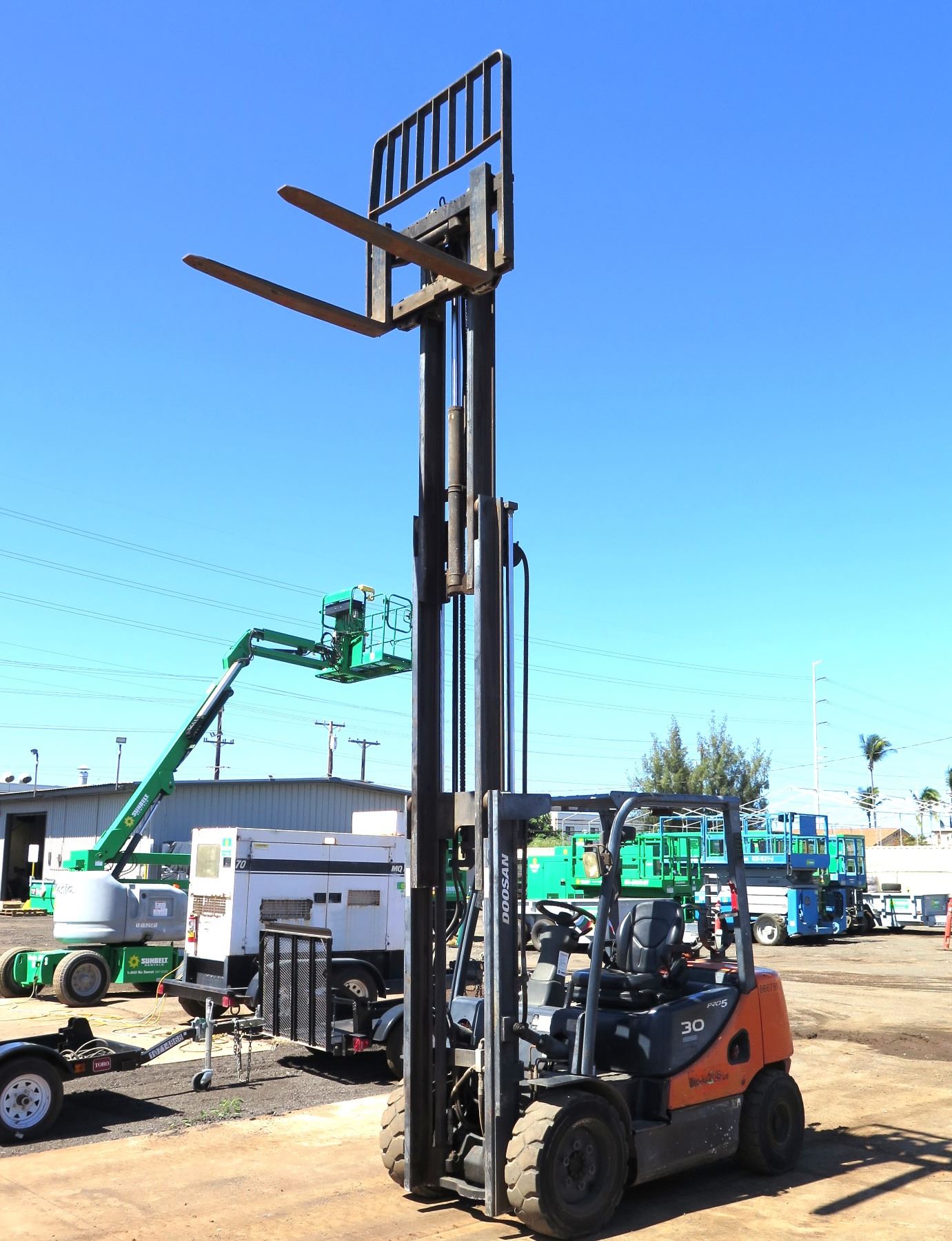 6k 6000 lb forlift rental doosan g30