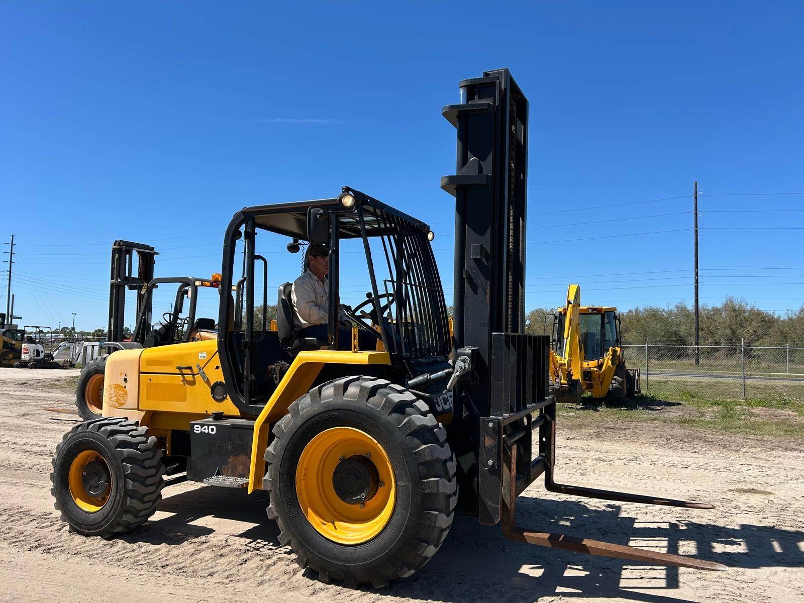 8000 lb Rough Terrain Forklift Rental JCB 940 