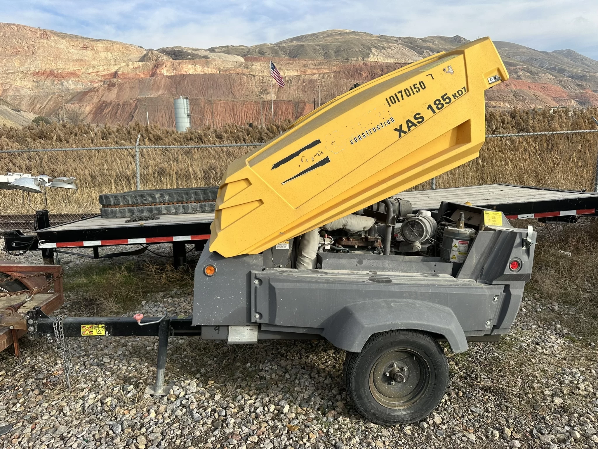 Air Compressors 185 cfm rental towable