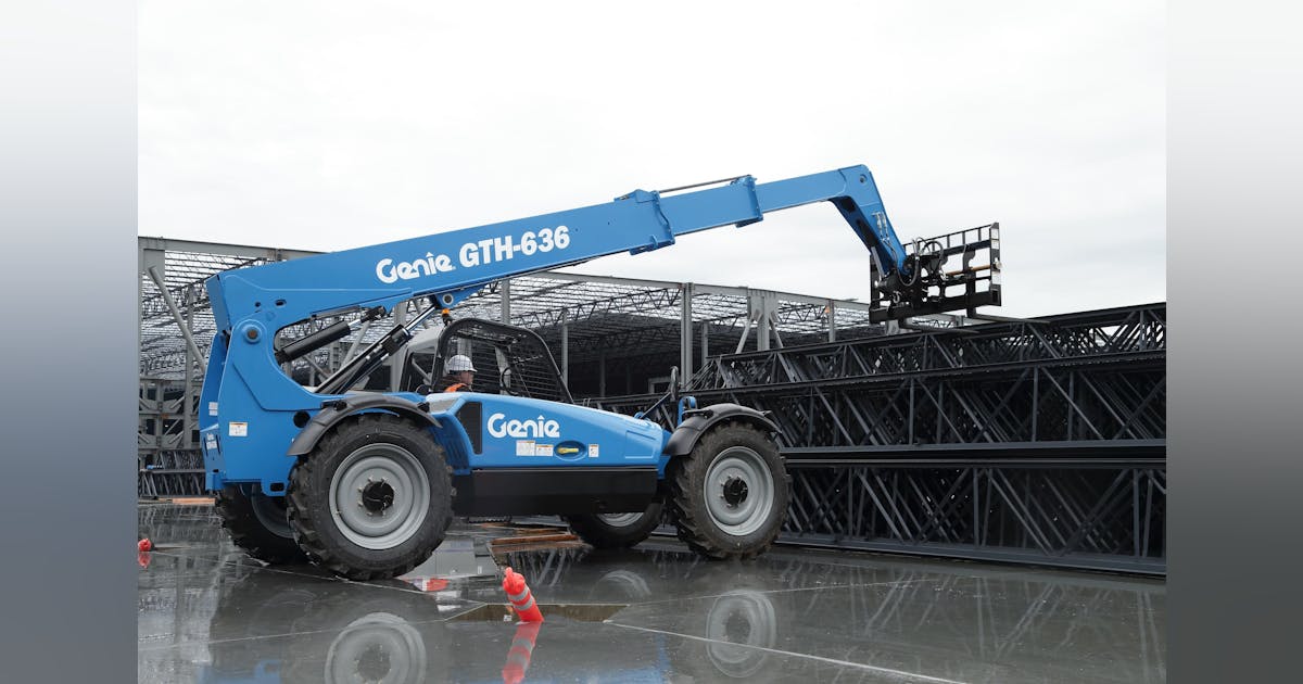 Genie GTH 636 Telehandler Rental 6000 lb capacity 36ft reach