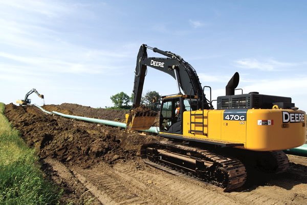 John Deere 470 Heavy Equipment Excavator Rentals