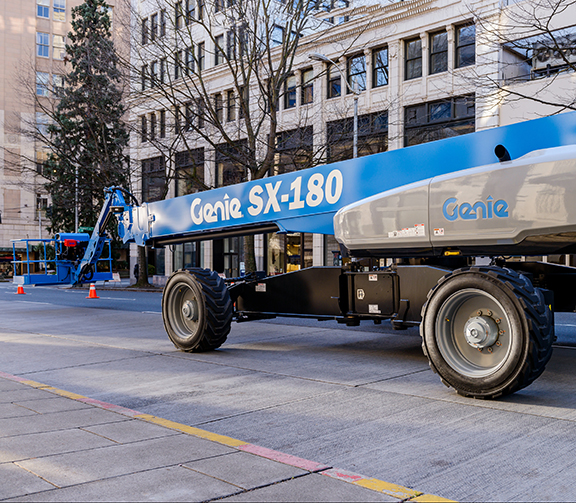 SX 180 boom lift rental services 180 ft genie