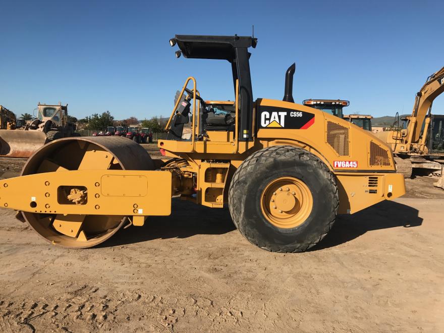 cat cs56 single drum smooth roller compactor rental