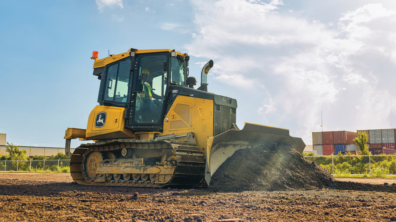 crawler dozer rental john deere 650 bulldozer