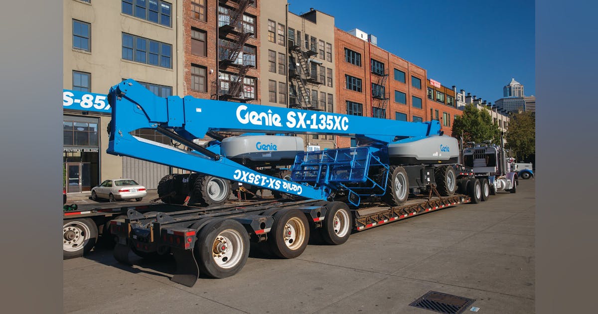 genie 135ft telescoping boom lift for rent