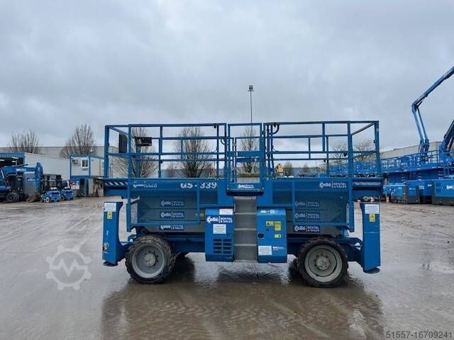 genie 3390 rough terrain scissor lift rental wide