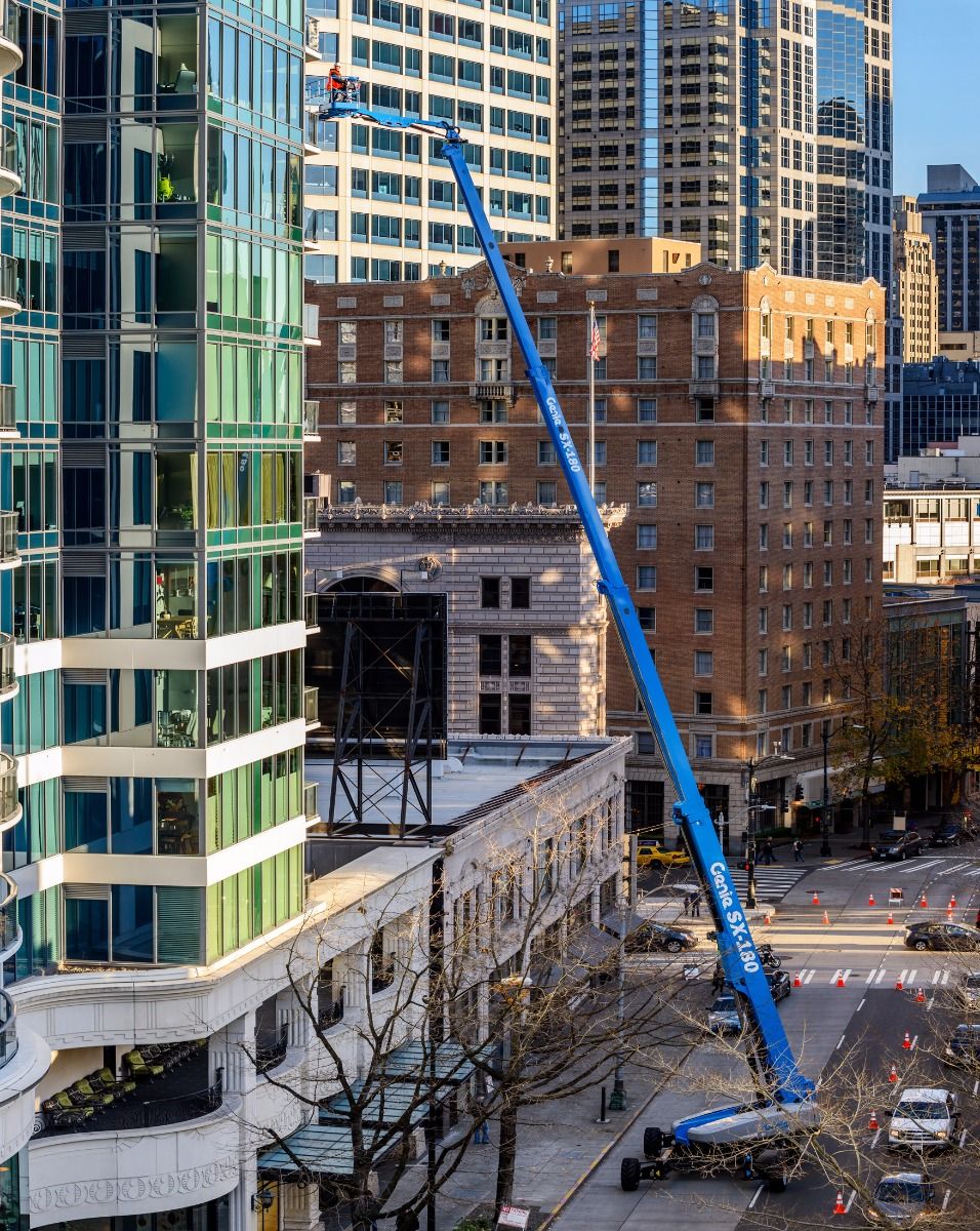 genie SX180 boom lift rental service 180ft