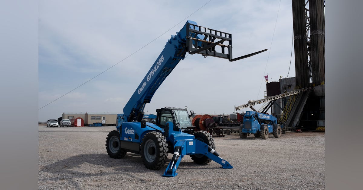 genie gth 1256 12000 lb capacity telehandler rental 56ft reach
