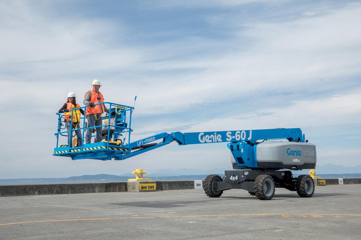 genie s 60ft rental telescopic boom lift