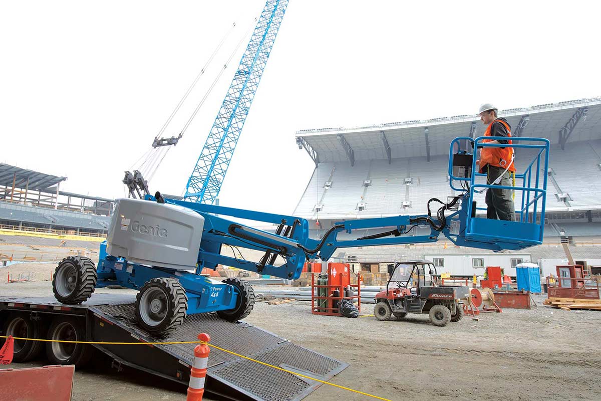 genie z 4525rt 45 ft articulating boom lift rental