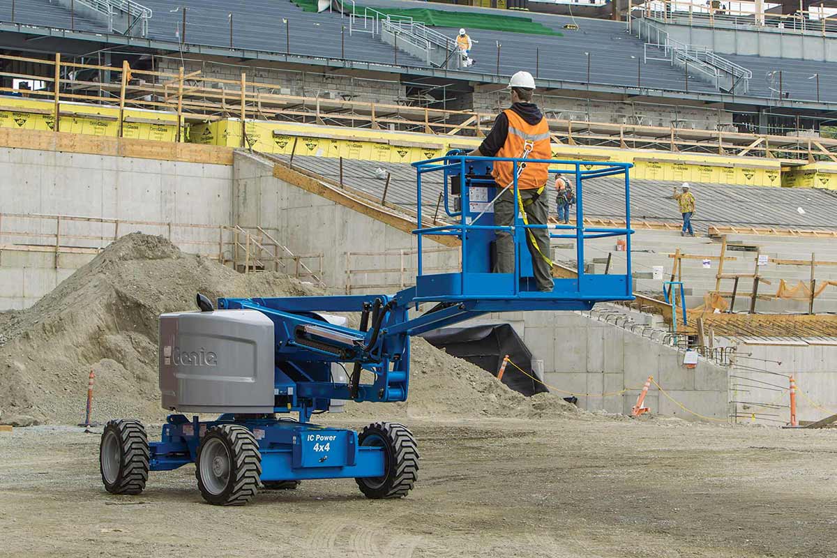 genie z 4525rt 45ft boom lift rentals