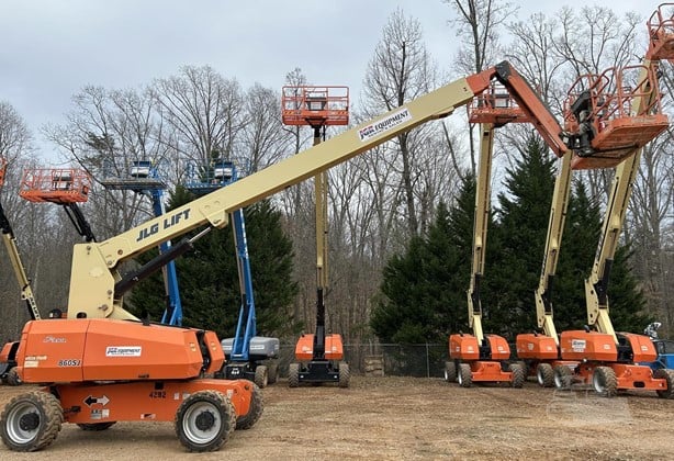 jlg 860sj 85ft boom lift rental equipment
