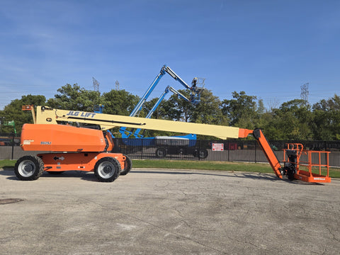 jlg 860sj 86ft boom lift for rent
