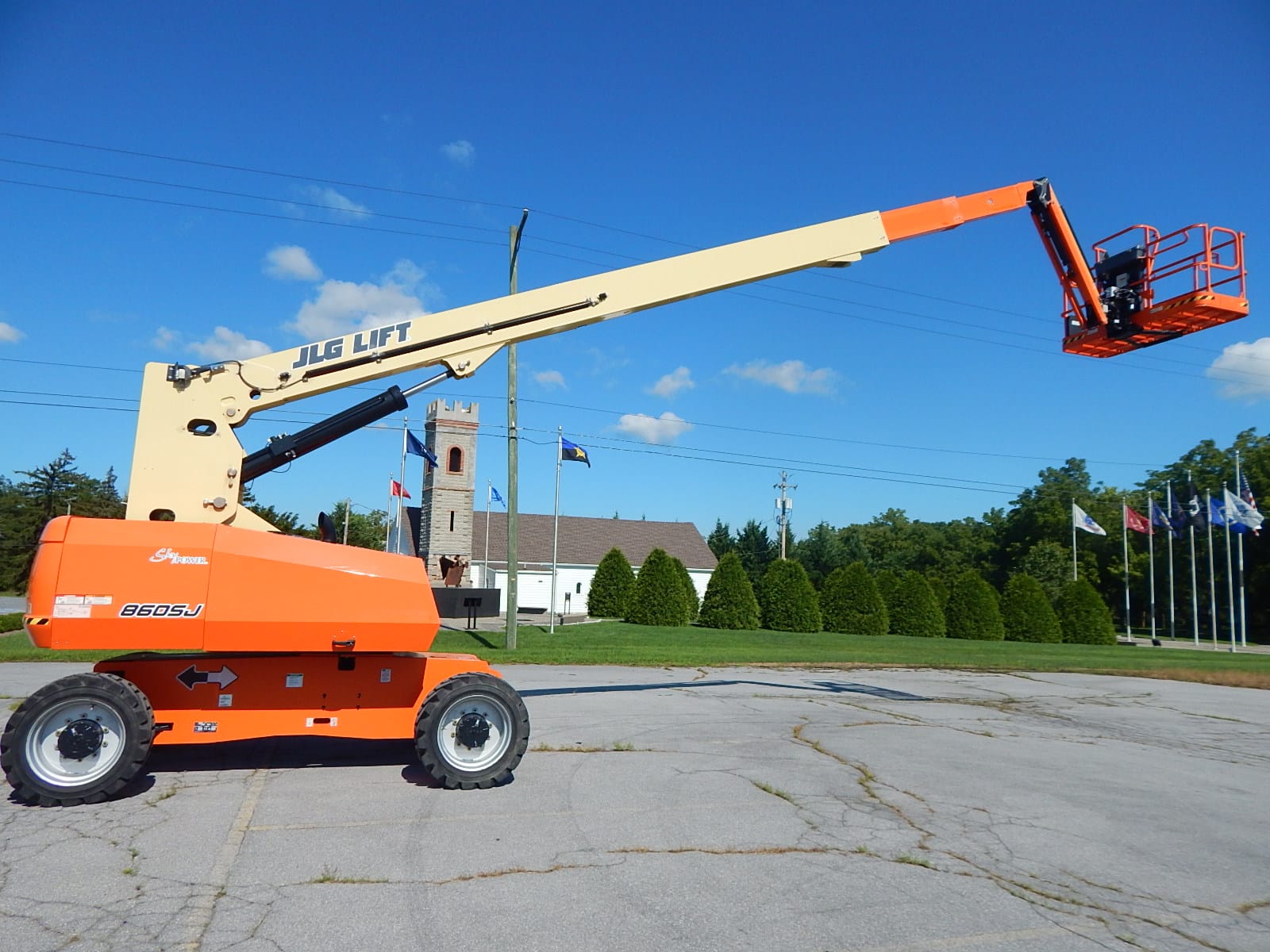jlg 860sj 86ft boom lift rentals