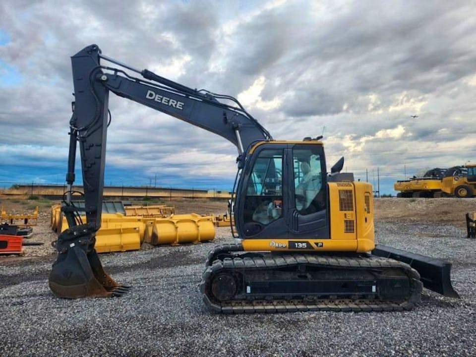 john deere 135 mid size excavator rentals