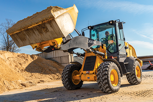 john deere 324 wheel loader rental