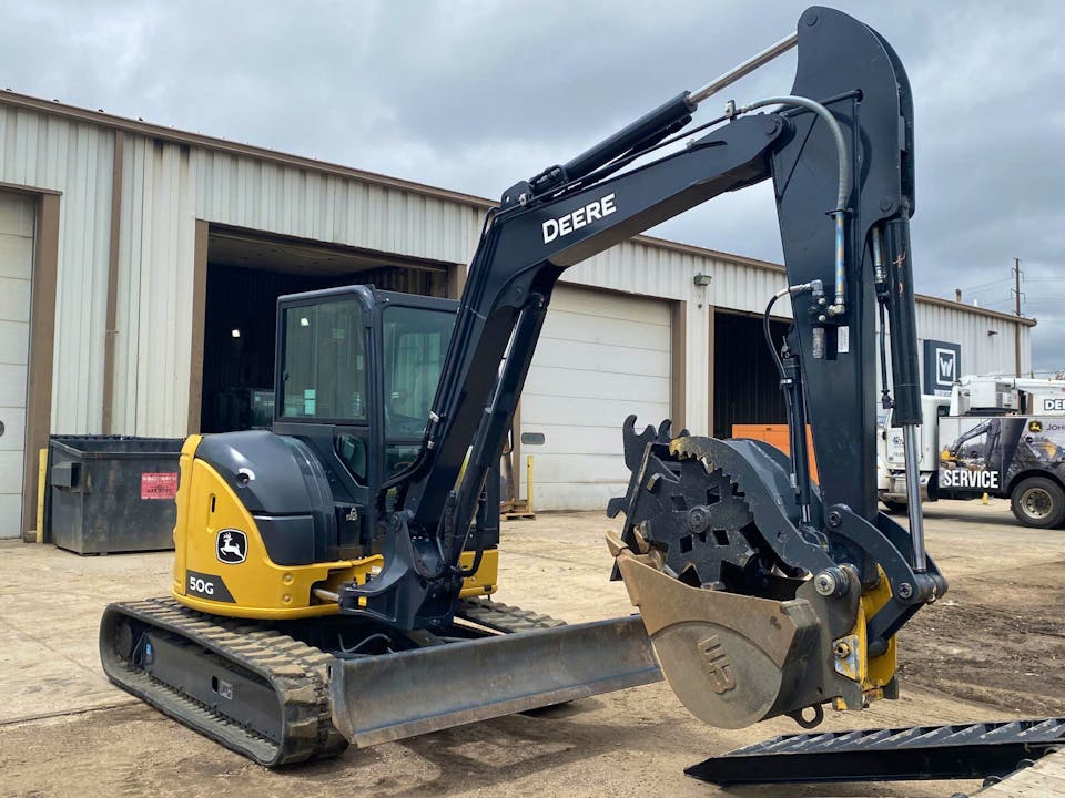 john deere 50g mini excavator rentals