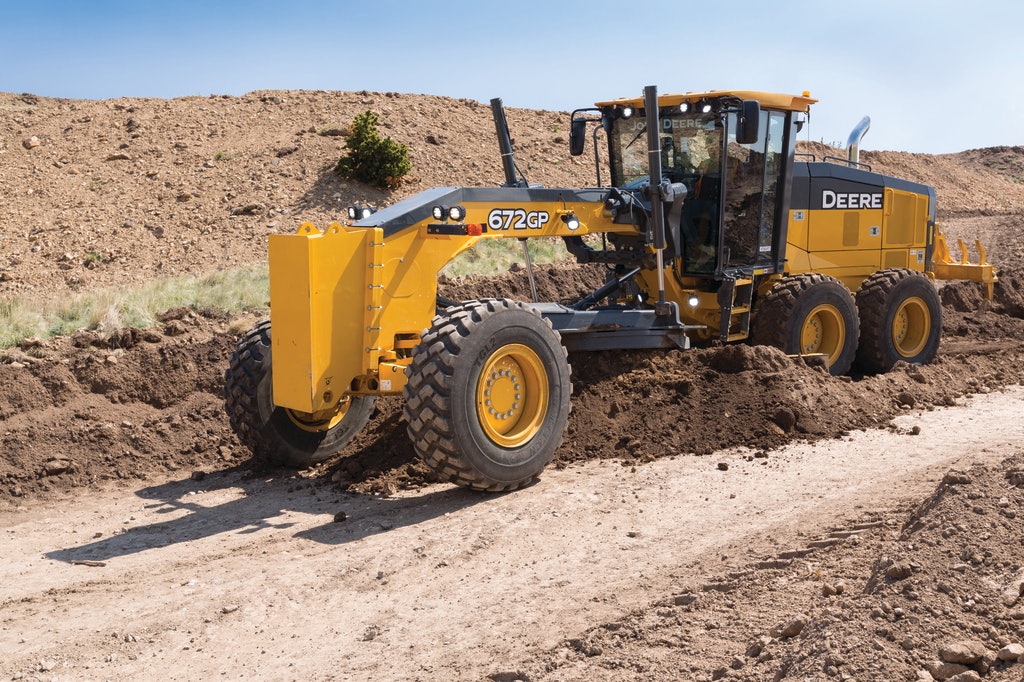john deere 672 motor grader rental 14 ft blade