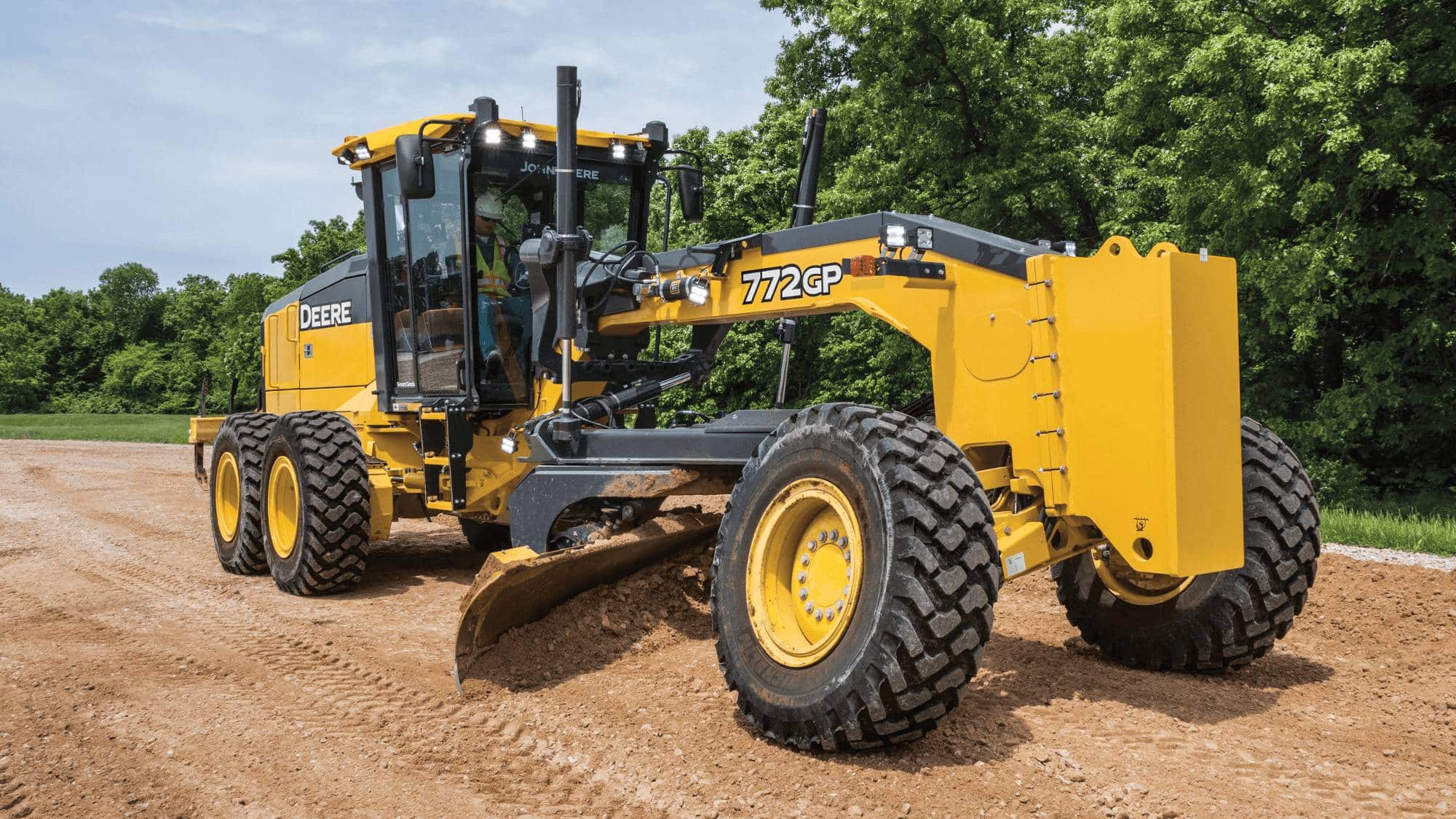 john deere 772 motor grader rental 14 ft