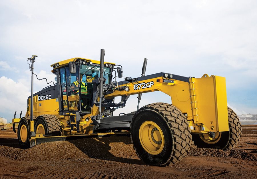 john deere 872 motor grader rental 16 ft