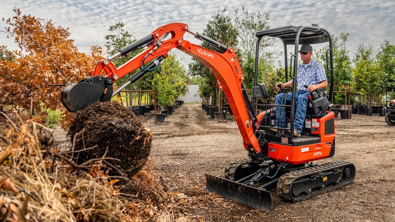 kubota u17 mini excavator rental