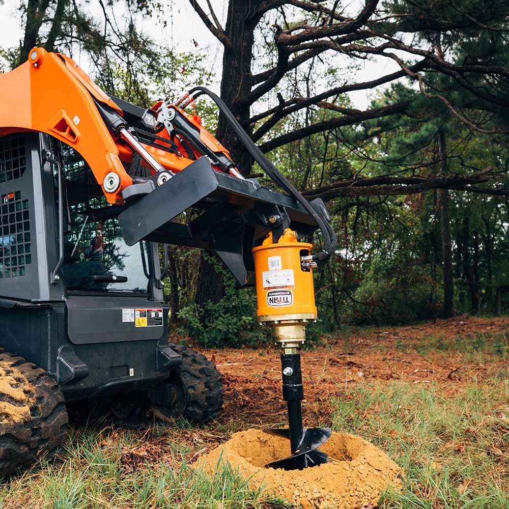 skid steer auger attachment rentals
