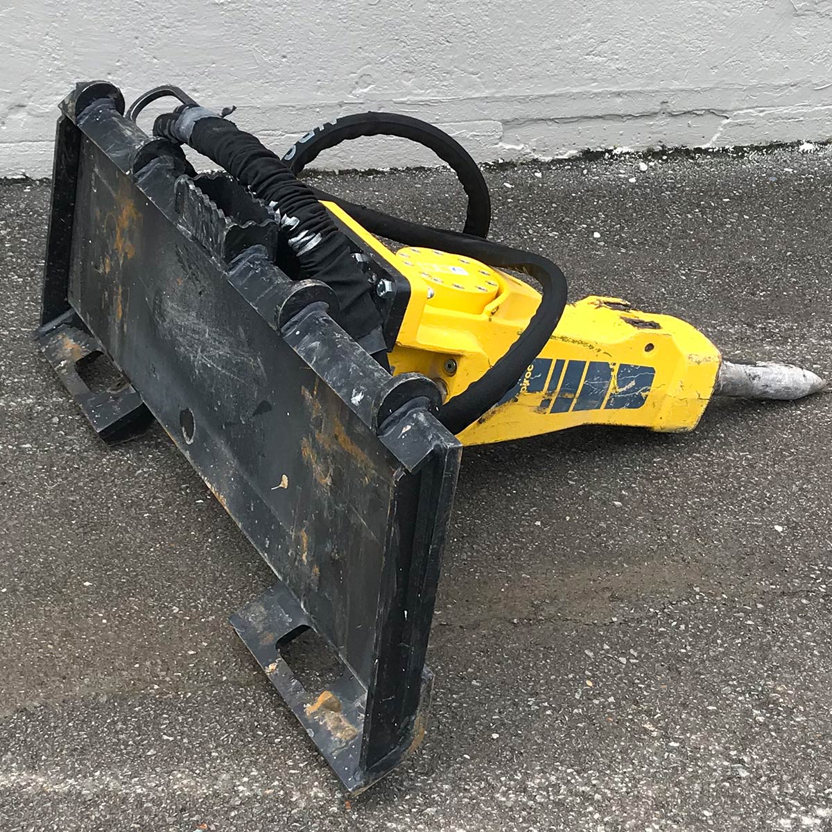 skid steer cement breaker attachment rental