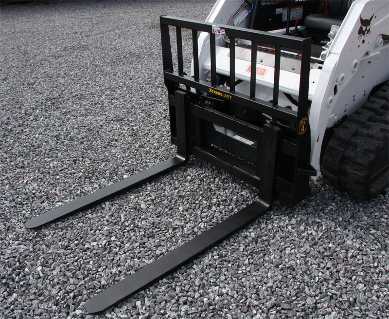 skid steer forklift attachment rental