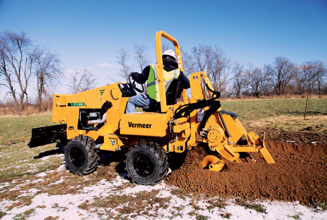 vermeer rtx 450 ride on trencher rental