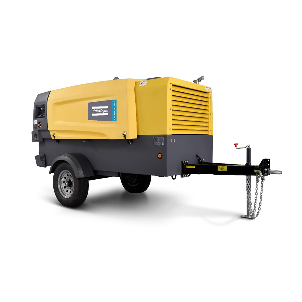 400 CFM Mobile Air Compressor - Atlas Copco XAS400