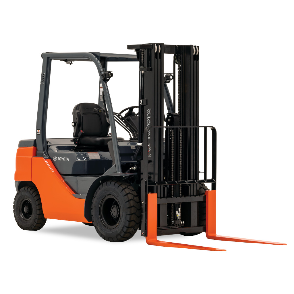 6,000 lb. Warehouse Forklift - Toyota 8FGU30